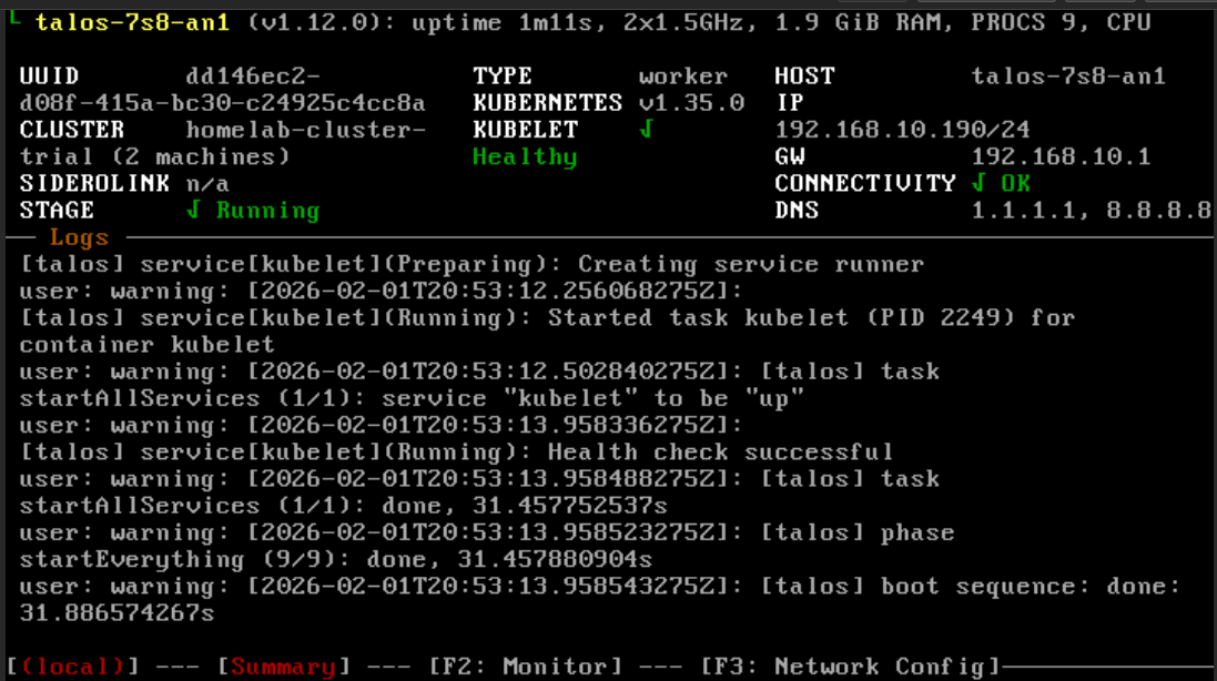 Worker Installation Complete